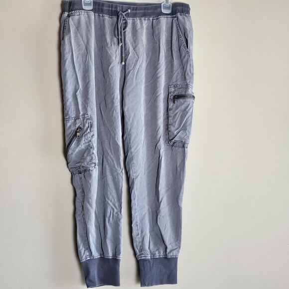 Young‎ Fabulous & Broke Pants Womens Large Gray Cargo Jupiter Jogger YFB Casual - Picture 2 of 11